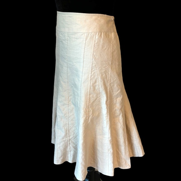 Marc Aurel Beige Full Skirt Size 40/12 - Picture 3 of 8